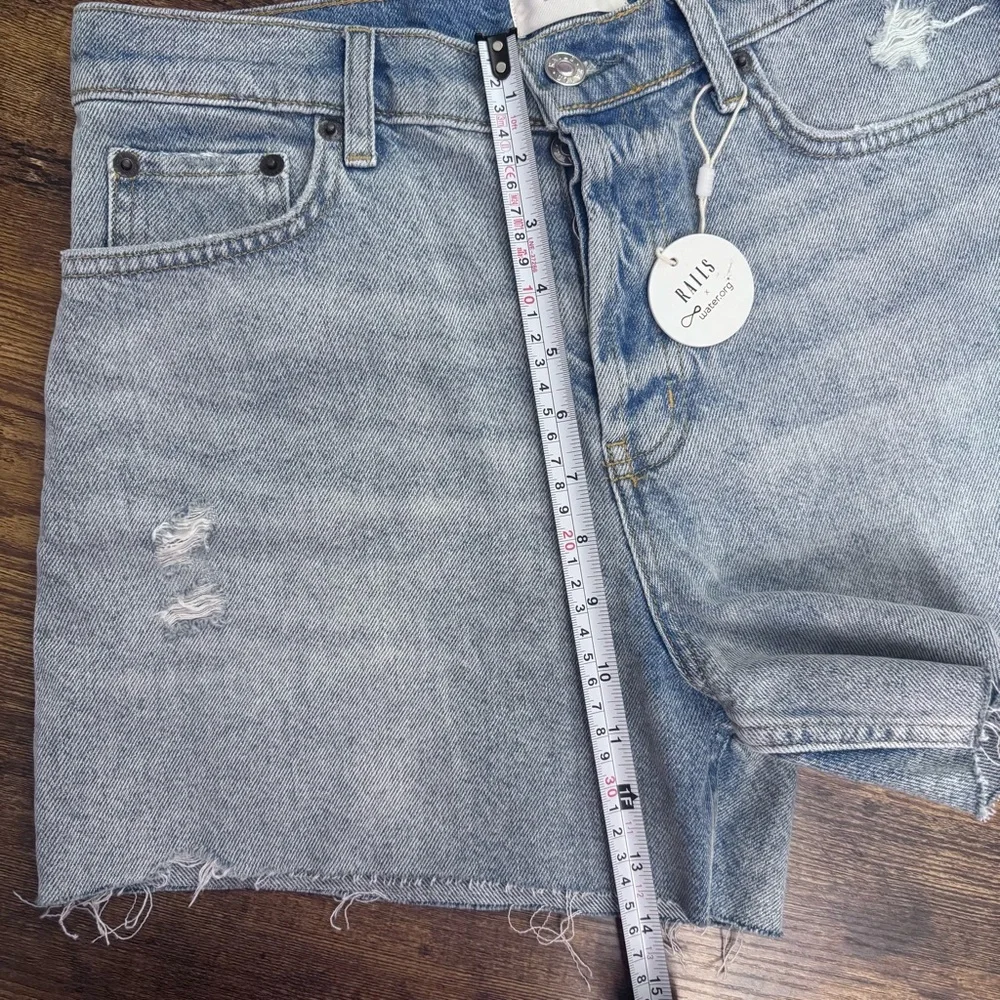 Rails The Zuma Cutoff High Waist A-line Denim Shorts In Blue Size 27